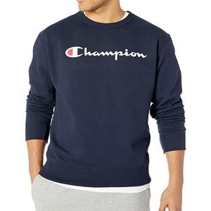 Men’s champion navy crew neck brand new.
